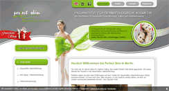 Desktop Screenshot of perfectskin-berlin.de